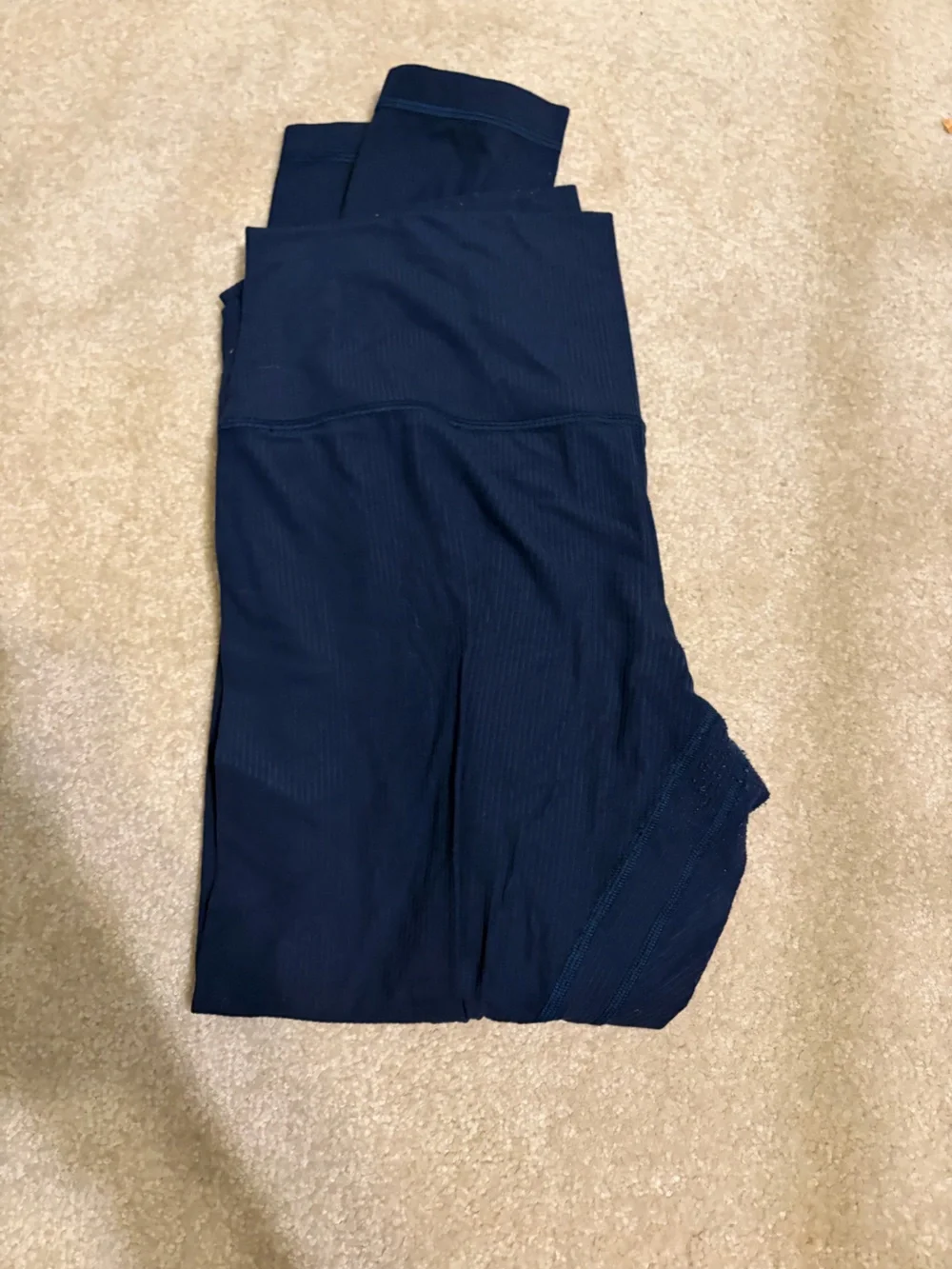lululemon Cropped Ribbed Leggings - Navy (Priced Low!)